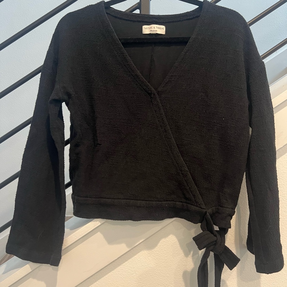 Madewell Black Knit Top